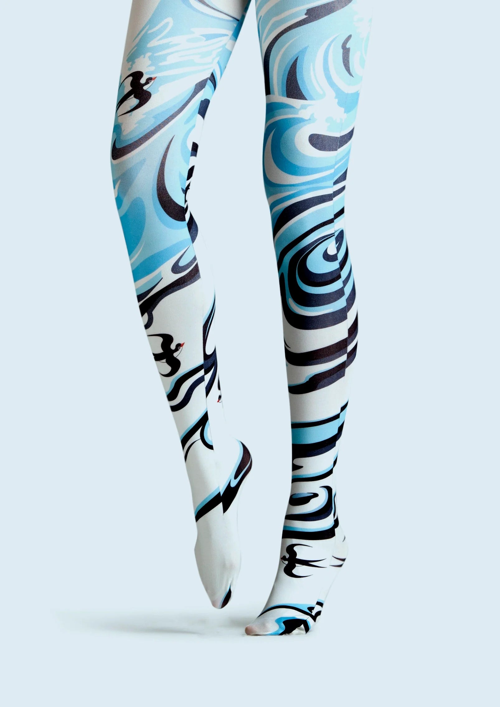 Viken Plan Art Print Tights Personality Pantyhose/Tights [SwallowStream]
