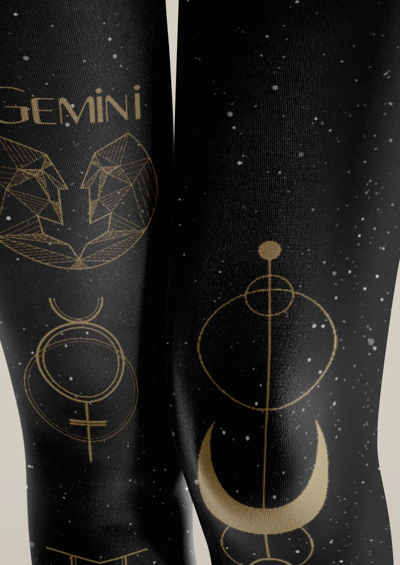 Viken Plan Gemini Zodiac Tights Hosiery Pantyhose
