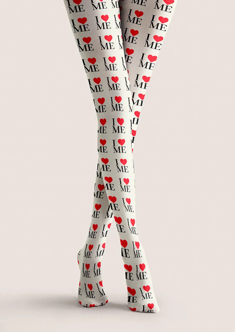 Viken Plan Valentine's Day Say Love Tights Hosiery Pantyhose