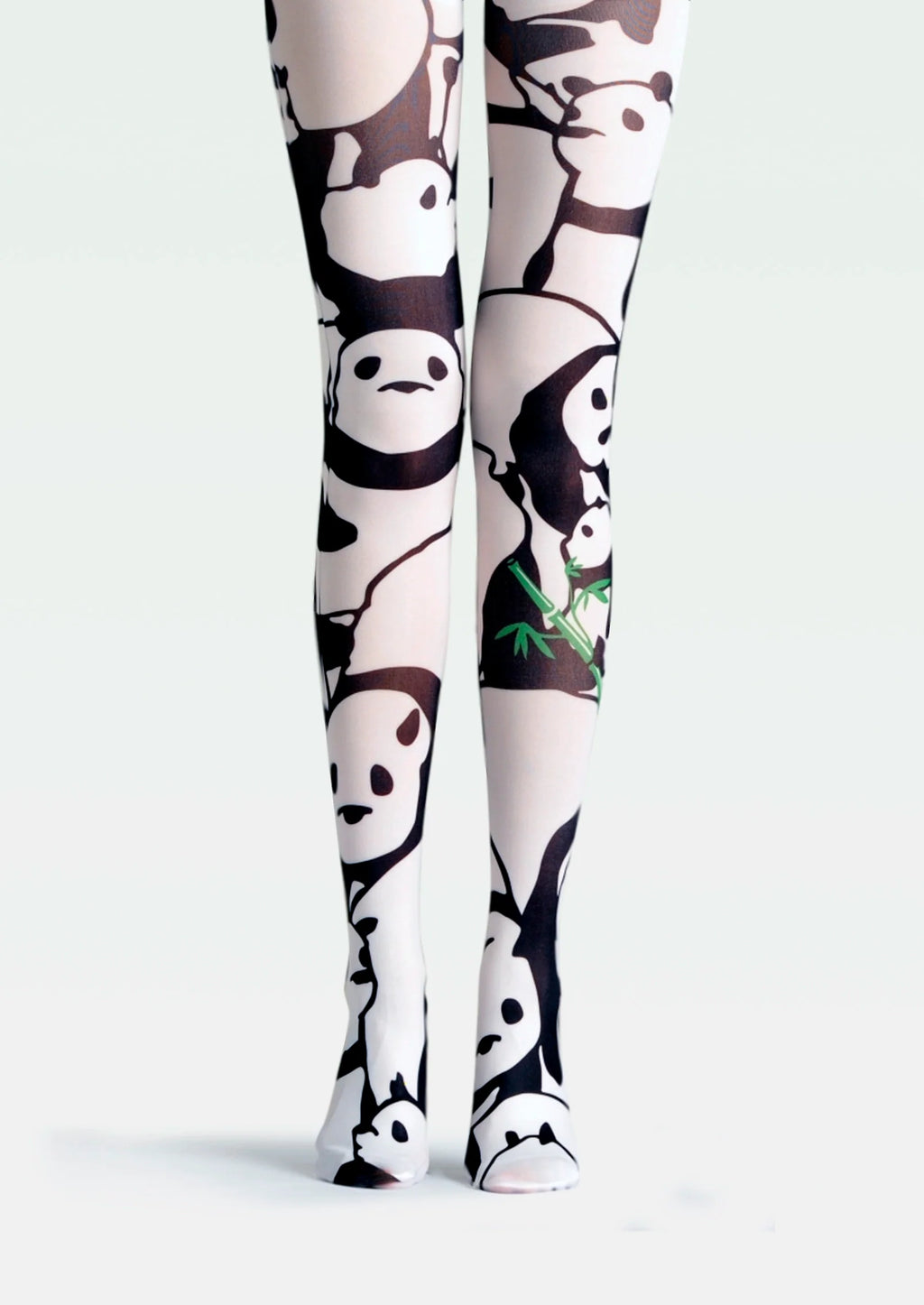 Viken Plan Fun art Print Tights Enjoyable Pantyhose/Tights [Panda Family]