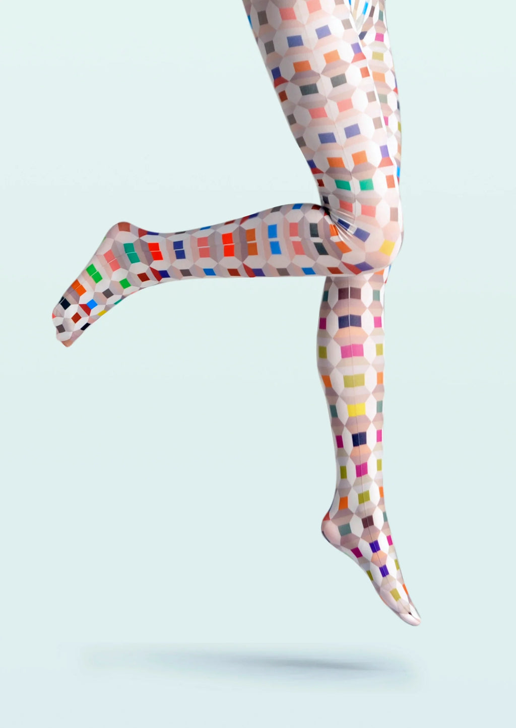 Viken Plan Colacli Print Tights Hosiery Pantyhose