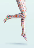 Viken Plan Colacli Print Tights Hosiery Pantyhose