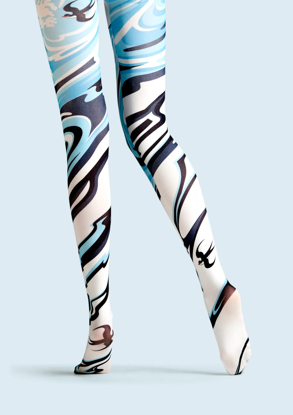 Viken Plan Art Print Tights Personality Pantyhose/Tights [SwallowStream]