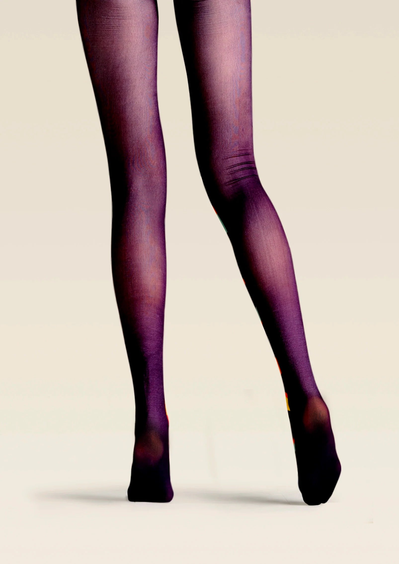 Viken Plan Fun Print Tights Art Pantyhose/Tights [Chir-dragon]