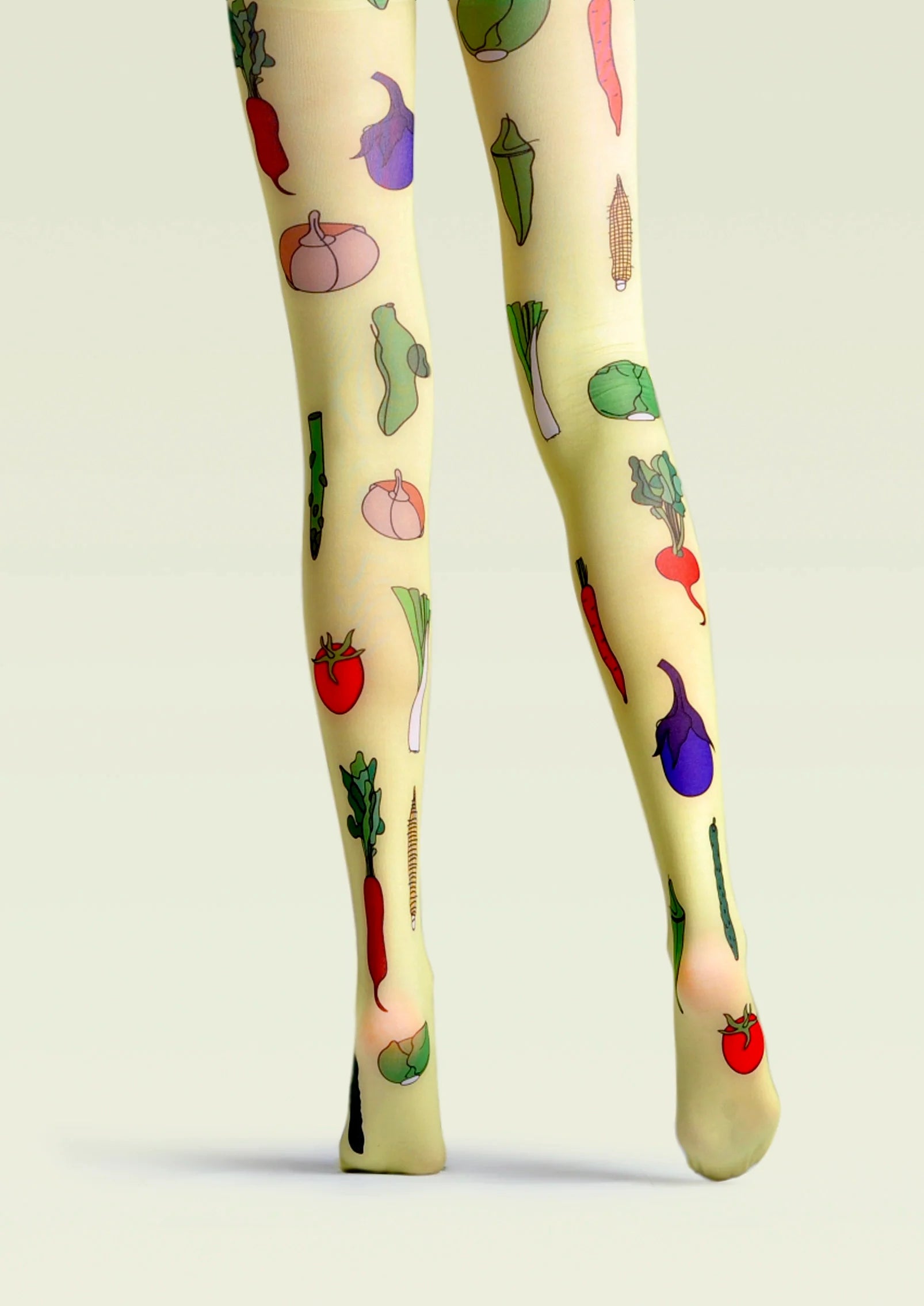 Viken Plan Fun Print Tights Art Pantyhose/Tights [Verdant Farm]