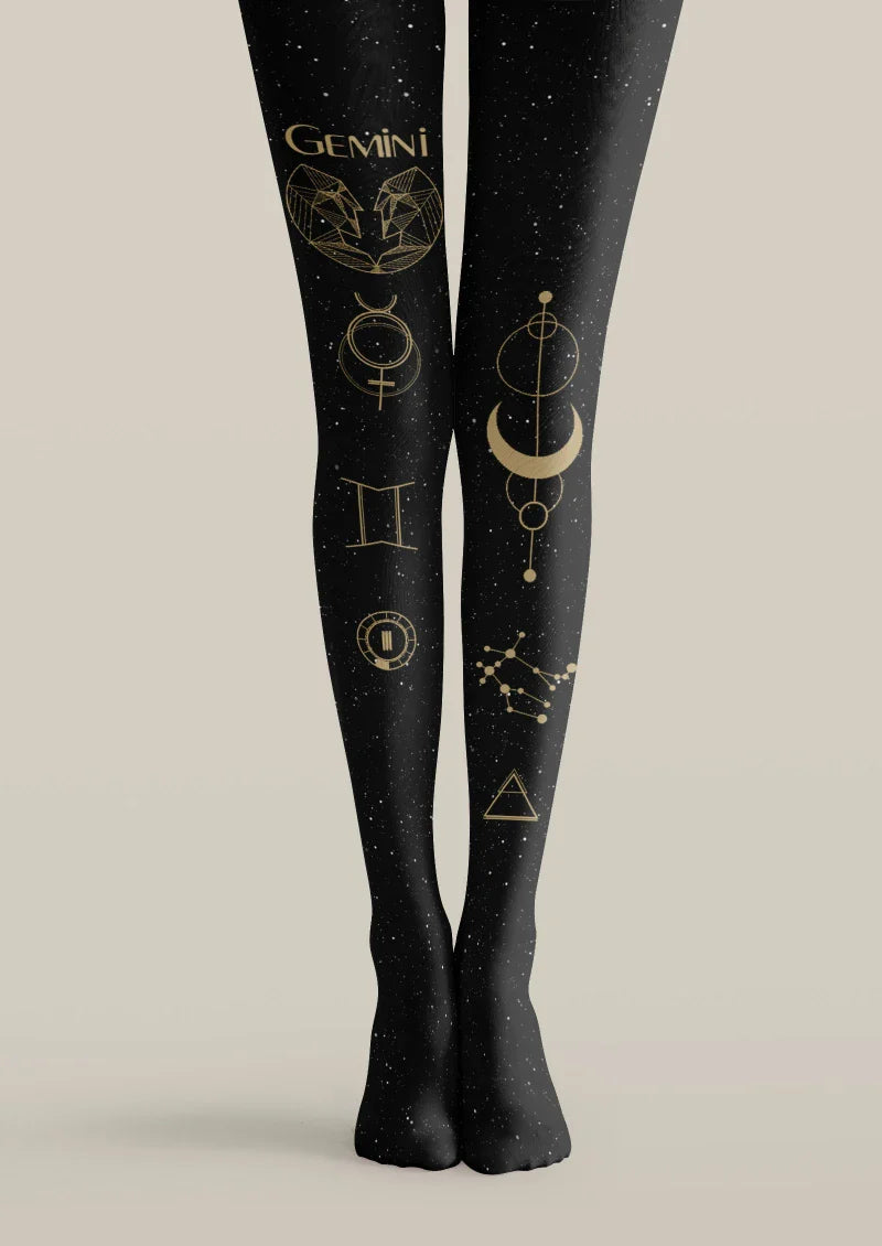 Viken Plan Gemini Zodiac Tights Hosiery Pantyhose