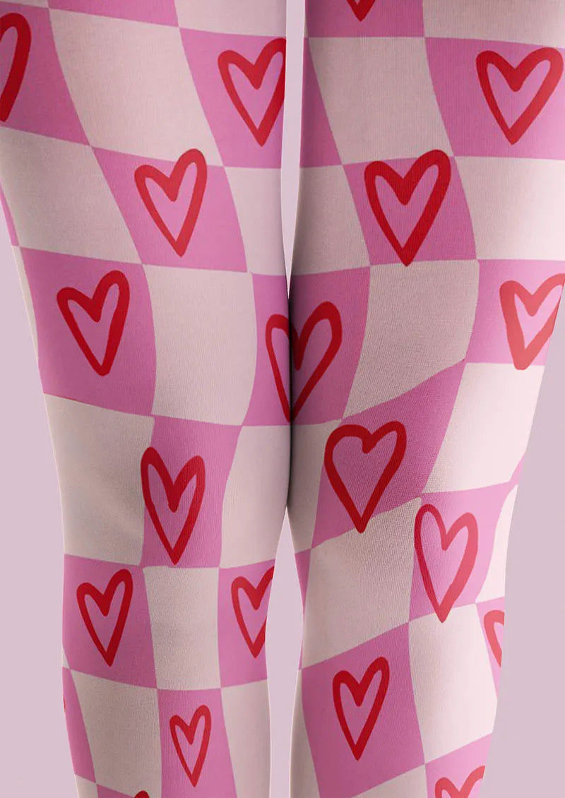 Viken Plan Valentine's Day Love Wave Tights Hosiery Pantyhose