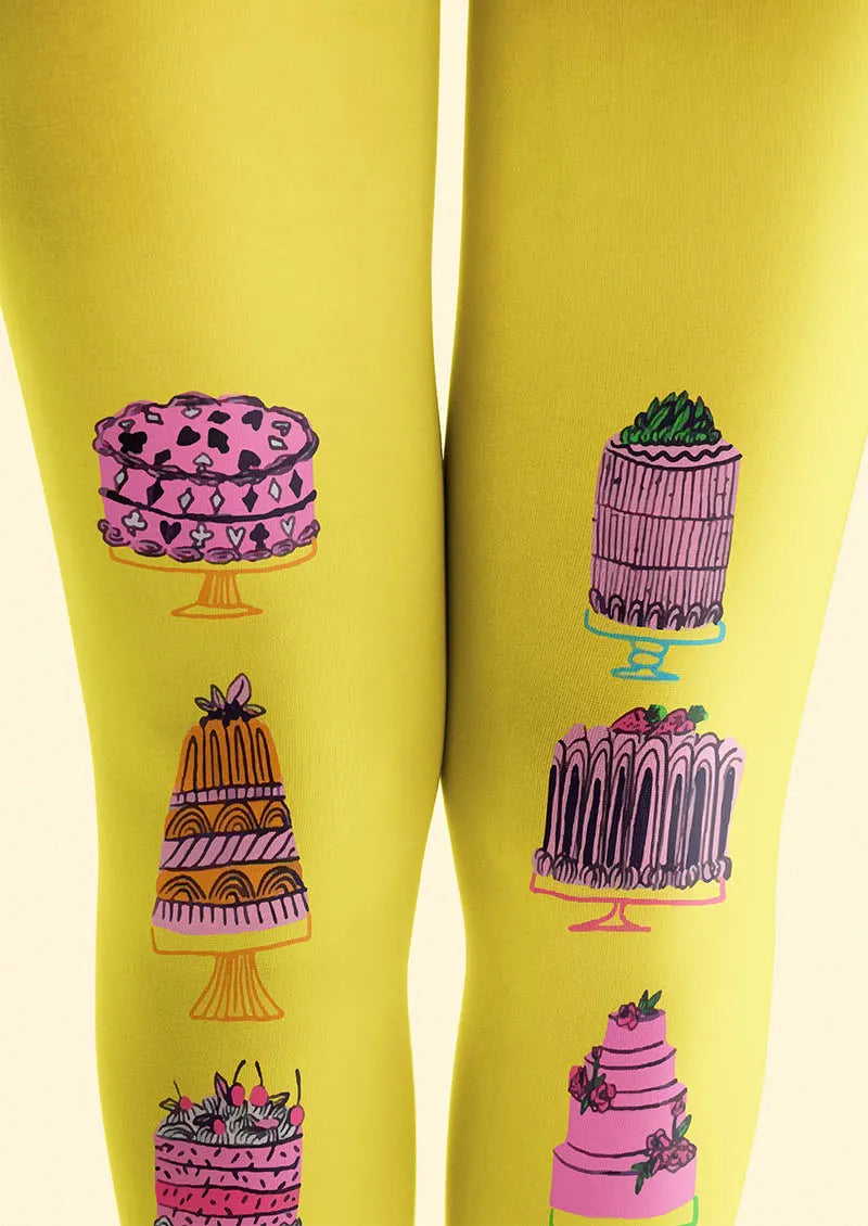 Viken Plan Fun Art Cake Fantasy Tights Hosiery Pantyhose