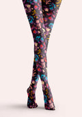 Viken Plan Floral pattern Vintage Garden Tights Hosiery Pantyhose