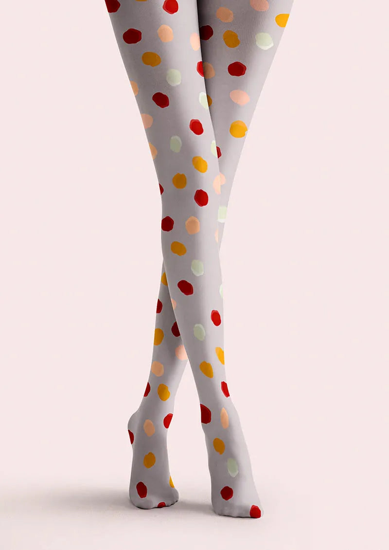 Viken Plan Soft Polka Tights Hosiery Pantyhose