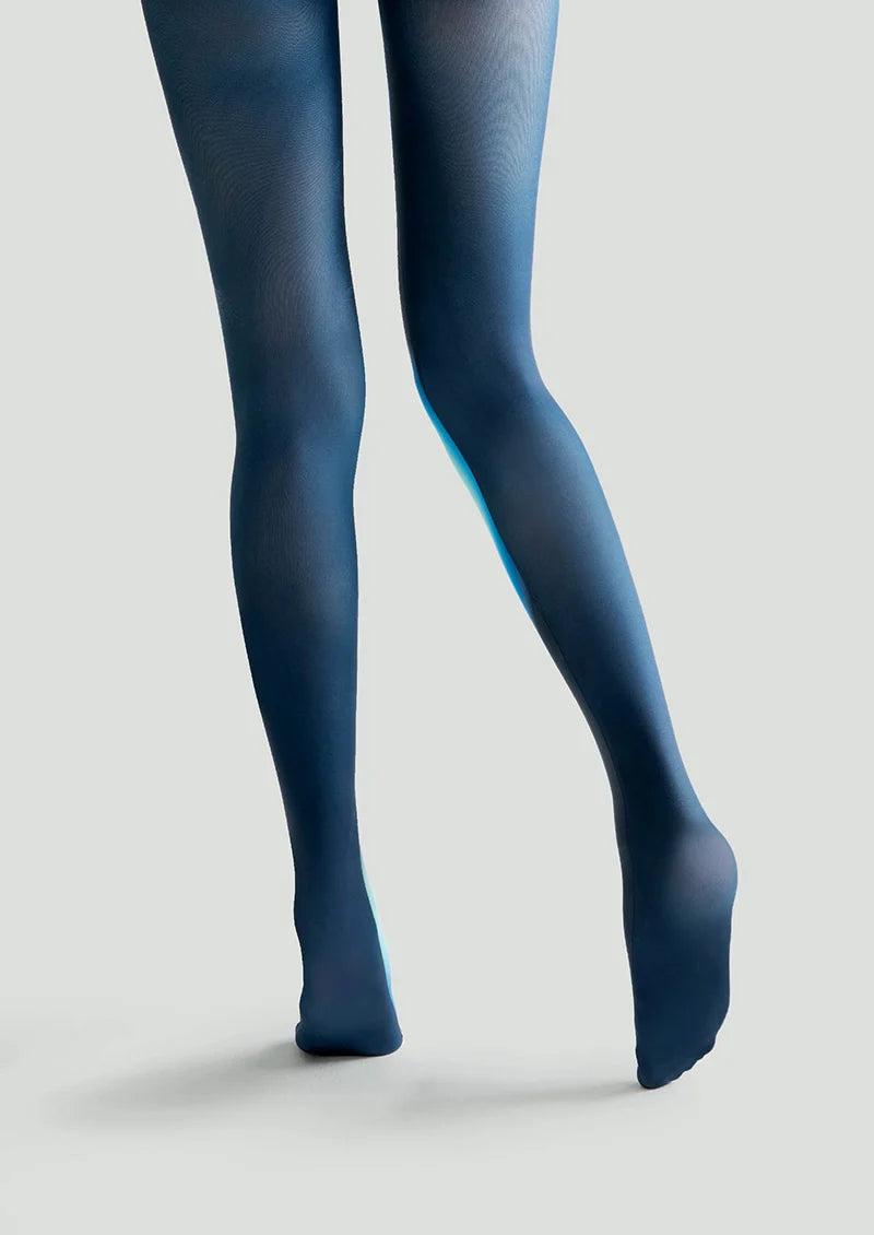 Viken Plan Pop Art Print Tights Colorful Pantyhose /Tights [Neon Ice Prism]