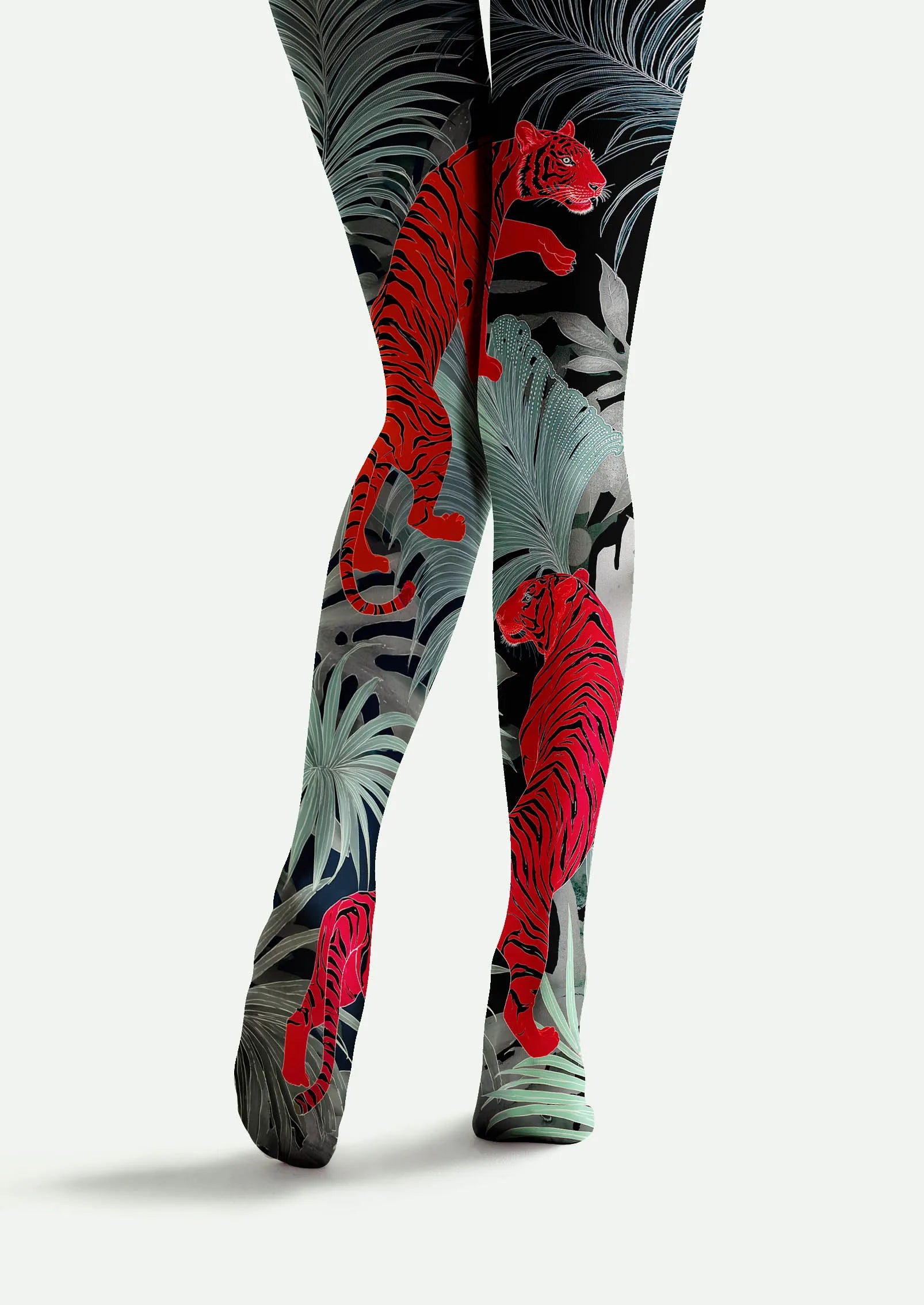 Viken Plan Art Print Tights Personality Pantyhose/Tights [Tiger Grove]