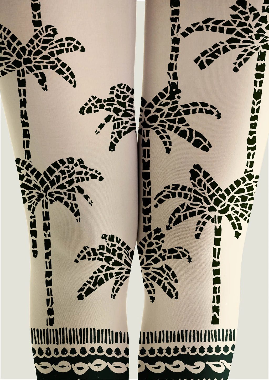 Viken Plan Fun art Print Tights Personality Pantyhose/Tights [Coconut Shore]