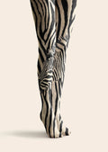 Viken Plan Fun art Print Tights Personality Pantyhose/Tights [Zebra Line]