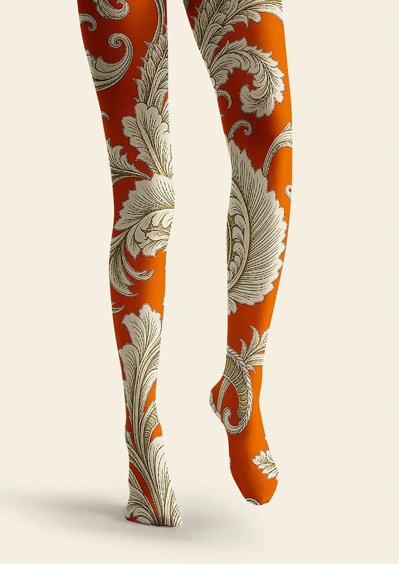 Viken Plan Baroque Flame Tights Hosiery Pantyhose