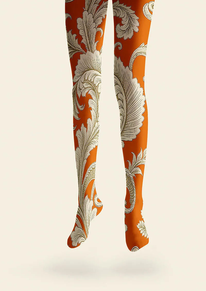 Viken Plan Baroque Flame Tights Hosiery Pantyhose