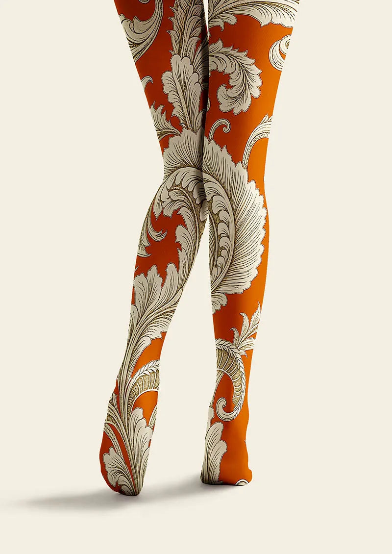 Viken Plan Baroque Flame Tights Hosiery Pantyhose