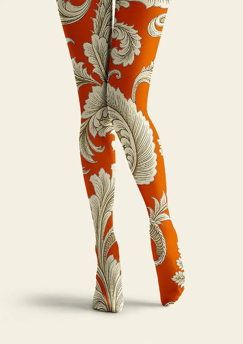 Viken Plan Baroque Flame Tights Hosiery Pantyhose