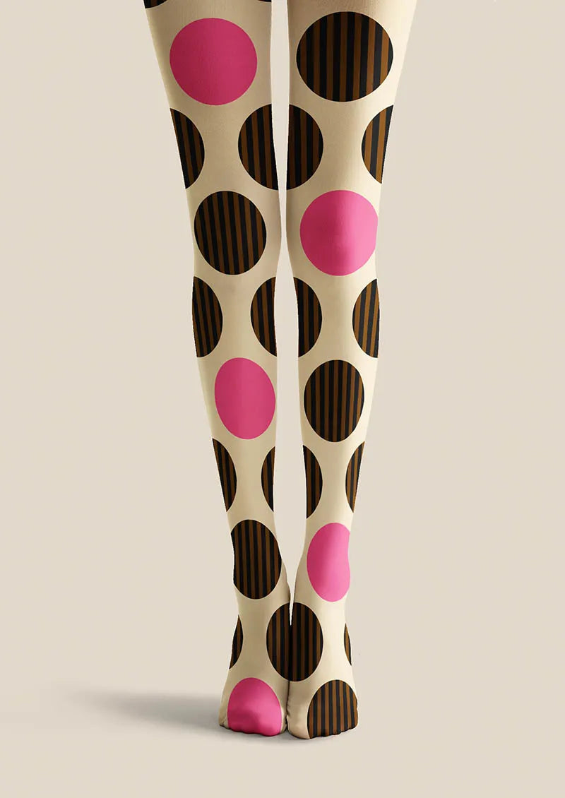 Viken Plan Candy Dots Tights Hosiery Pantyhose