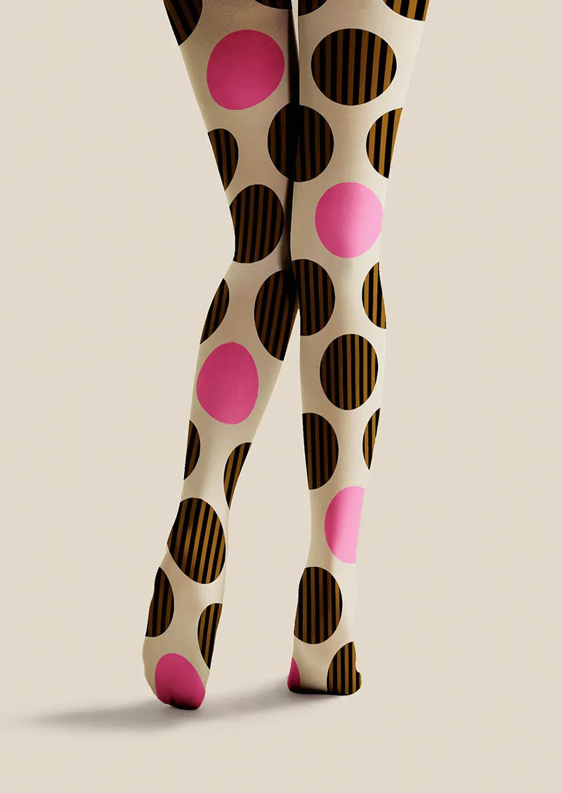 Viken Plan Candy Dots Tights Hosiery Pantyhose
