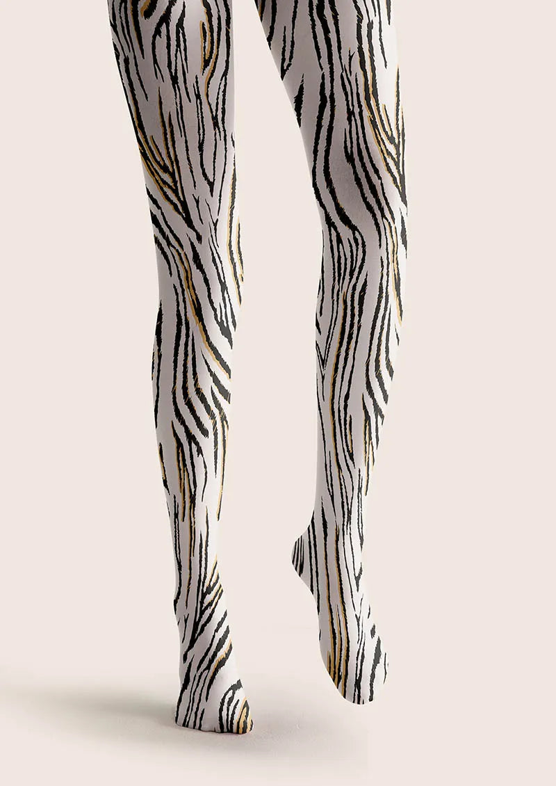 Viken Plan Animal Print Tights Geometric Tights/Tights [Urban Zebra]