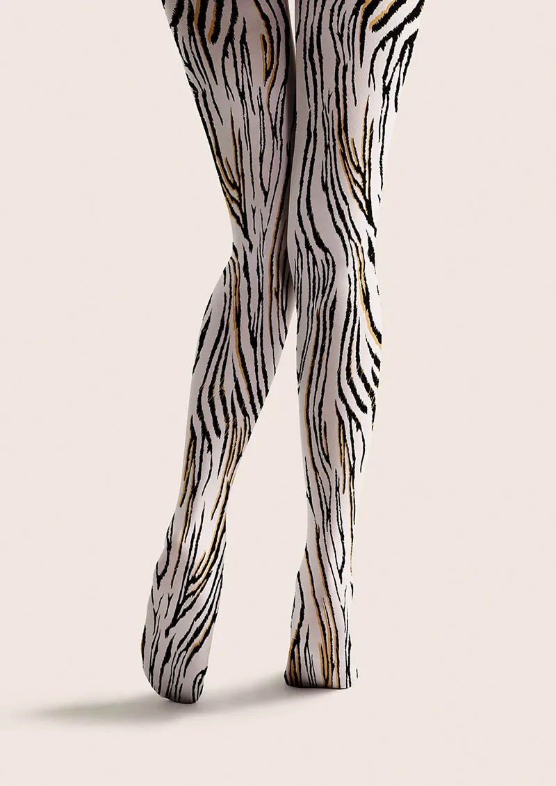 Viken Plan Animal Print Tights Geometric Tights/Tights [Urban Zebra]