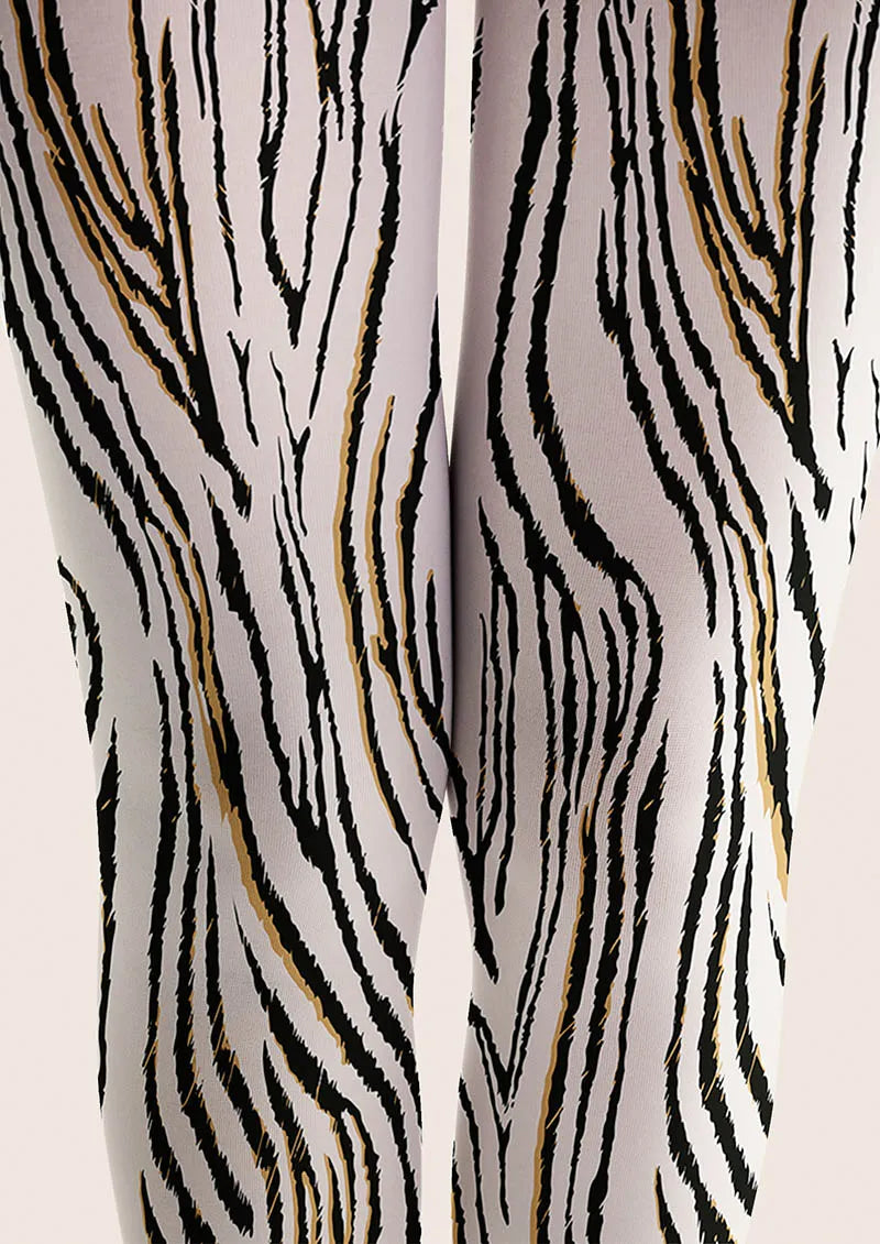 Viken Plan Animal Print Tights Geometric Tights/Tights [Urban Zebra]
