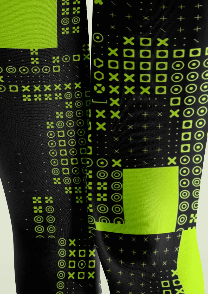 Viken Plan Cyberpunk Block Tights Hosiery Pantyhose