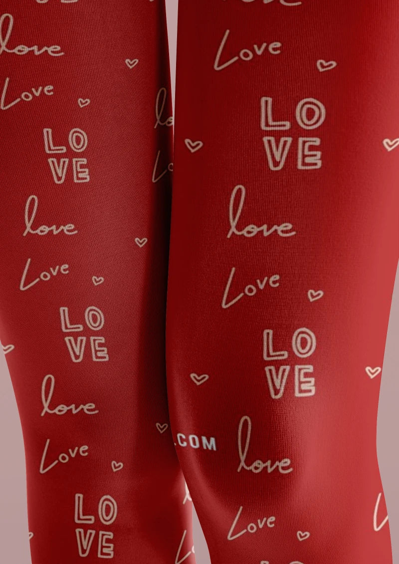 Viken Plan Red Formula Graphic Tights Hosiery Pantyhose