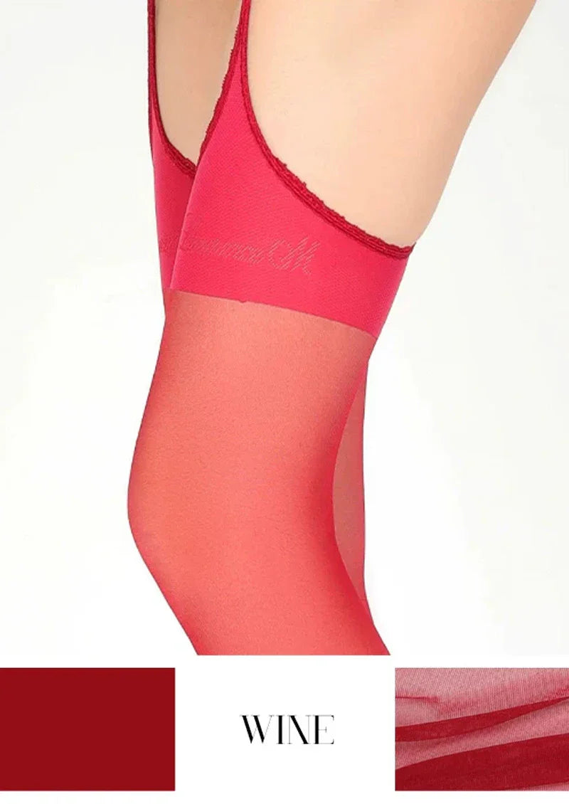 Viken Plan Four-Way Open-Crotch Lace Cut-Out Suspender Pantyhose Tights Hosiery