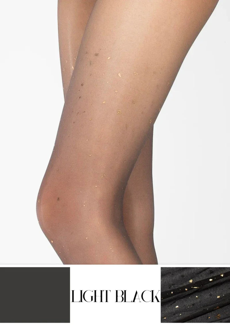 Viken Plan Golden Osmanthus Seamless Velvet 3D Sheer Silky Pantyhose Tights Hosiery