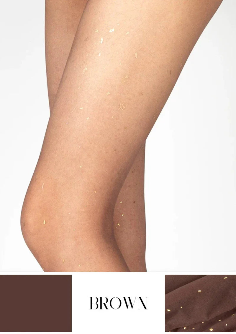 Viken Plan Golden Osmanthus Seamless Velvet 3D Sheer Silky Pantyhose Tights Hosiery