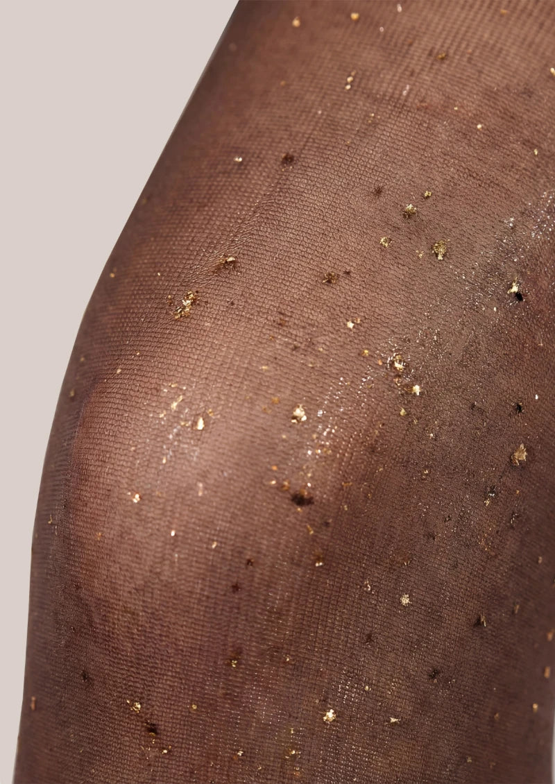 Viken Plan Golden Osmanthus Seamless Velvet 3D Sheer Silky Pantyhose Tights Hosiery