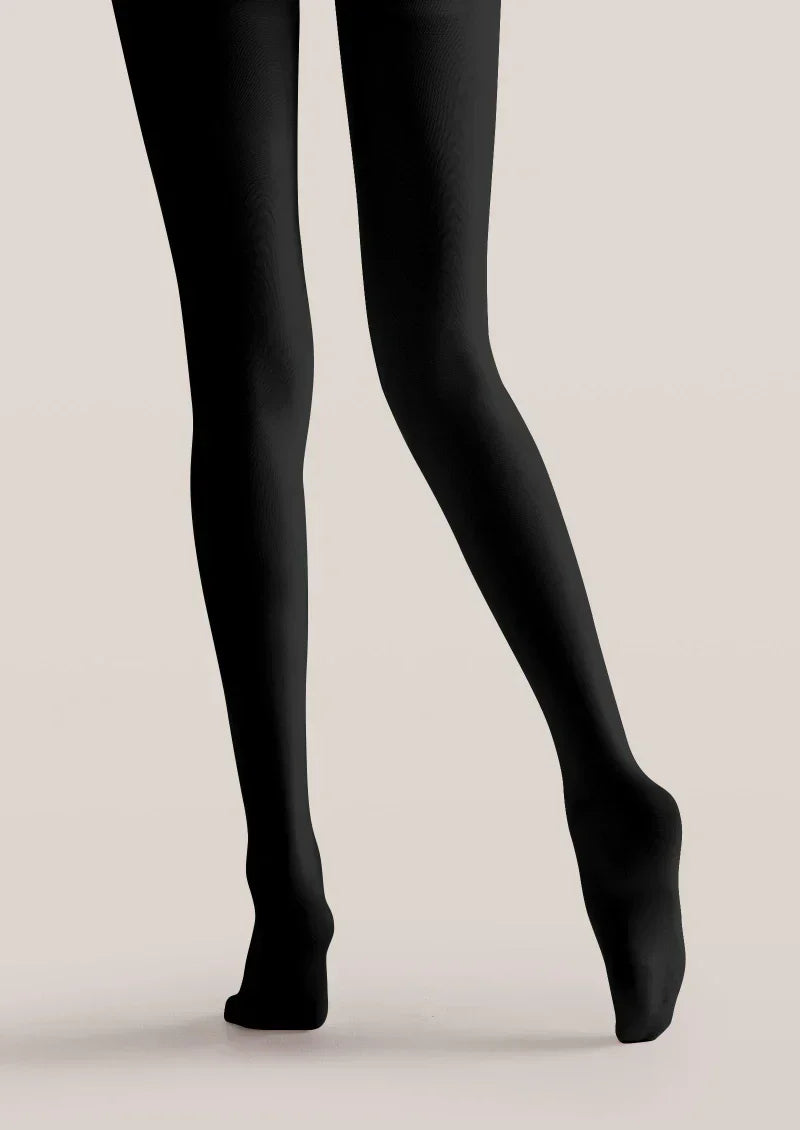 Viken Plan Black White Handwritten Text Tights Hosiery Pantyhose