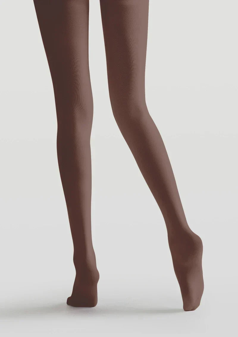 Viken Plan Brown Floral Tattoo Graphic Tights Hosiery Pantyhose