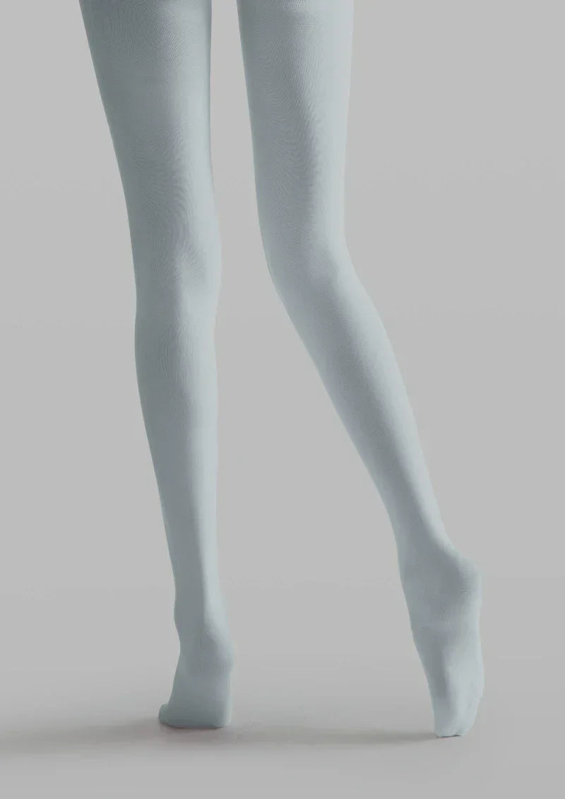 Viken Plan Gray Colorful Text Graphic Tights Hosiery Pantyhose