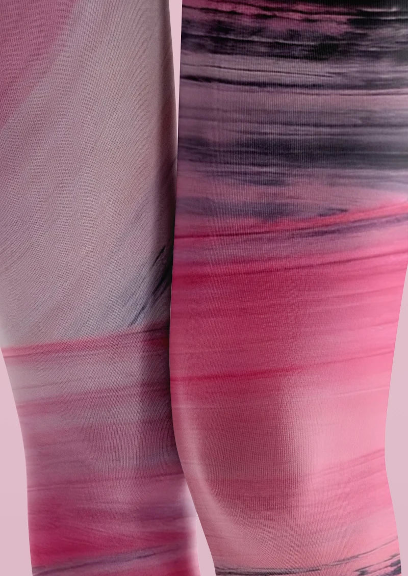 Viken Plan Pink Purple Gradient Tights Hosiery Pantyhose