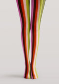 Viken Plan Colorful Vertical Striped Tights Hosiery Pantyhose