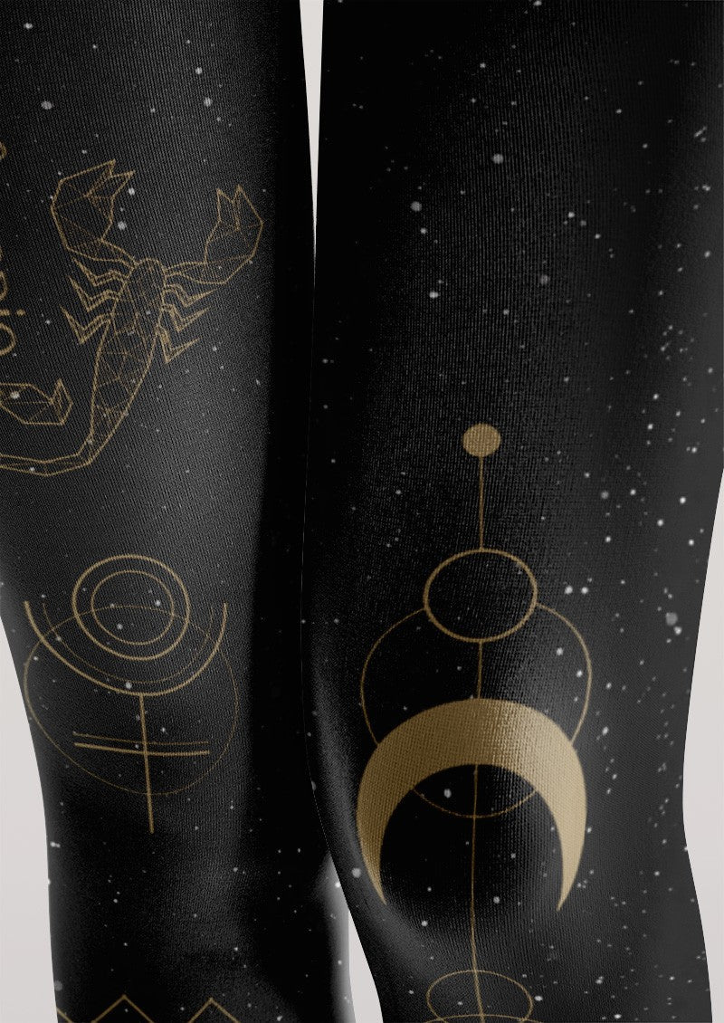 Viken Plan Scorpio Zodiac Tights Hosiery Pantyhose
