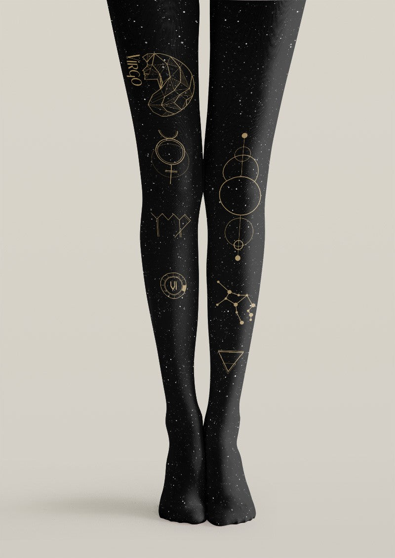 Viken Plan Virgo Zodiac Tights Hosiery Pantyhose