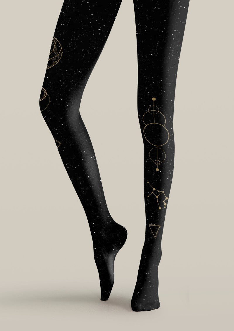 Viken Plan Virgo Zodiac Tights Hosiery Pantyhose
