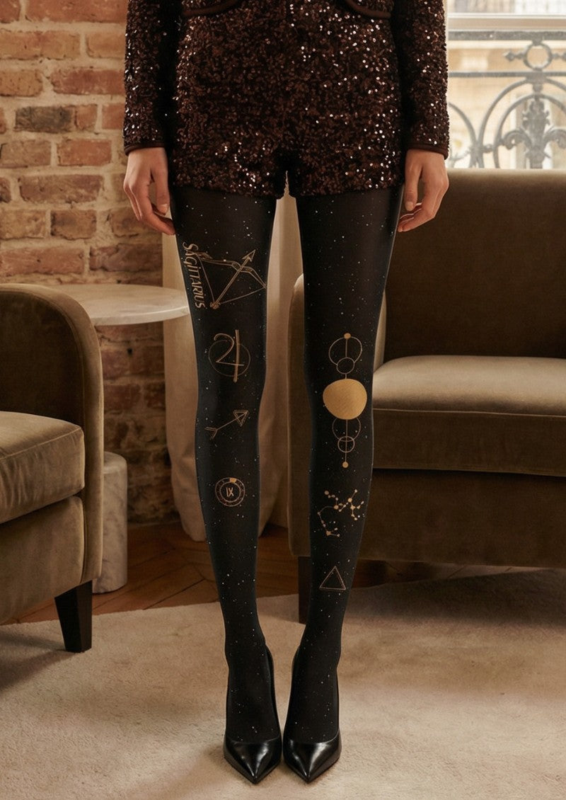 Viken Plan Sagittarius Zodiac Tights Hosiery Pantyhose
