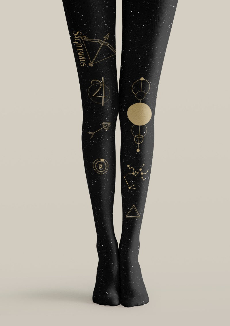 Viken Plan Sagittarius Zodiac Tights Hosiery Pantyhose