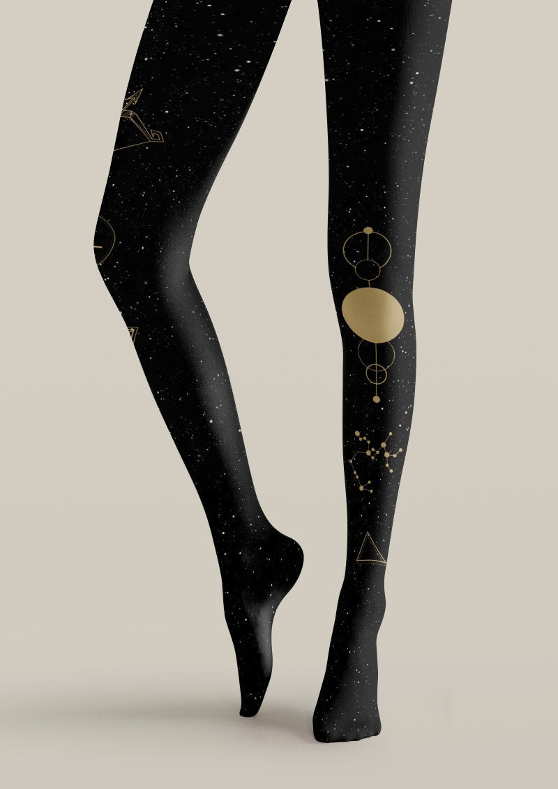 Viken Plan Sagittarius Zodiac Tights Hosiery Pantyhose