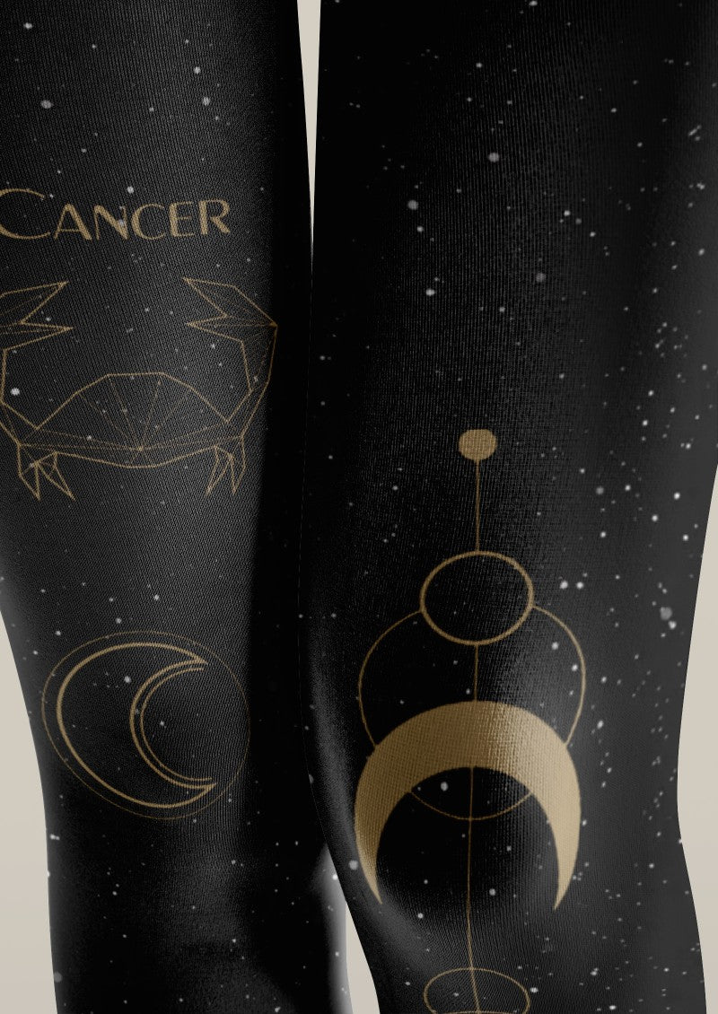 Viken Plan Cancer Zodiac Tights Hosiery Pantyhose