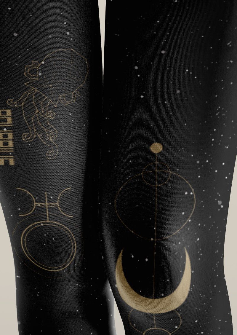 Viken Plan Aquarius Zodiac Tights Hosiery Pantyhose