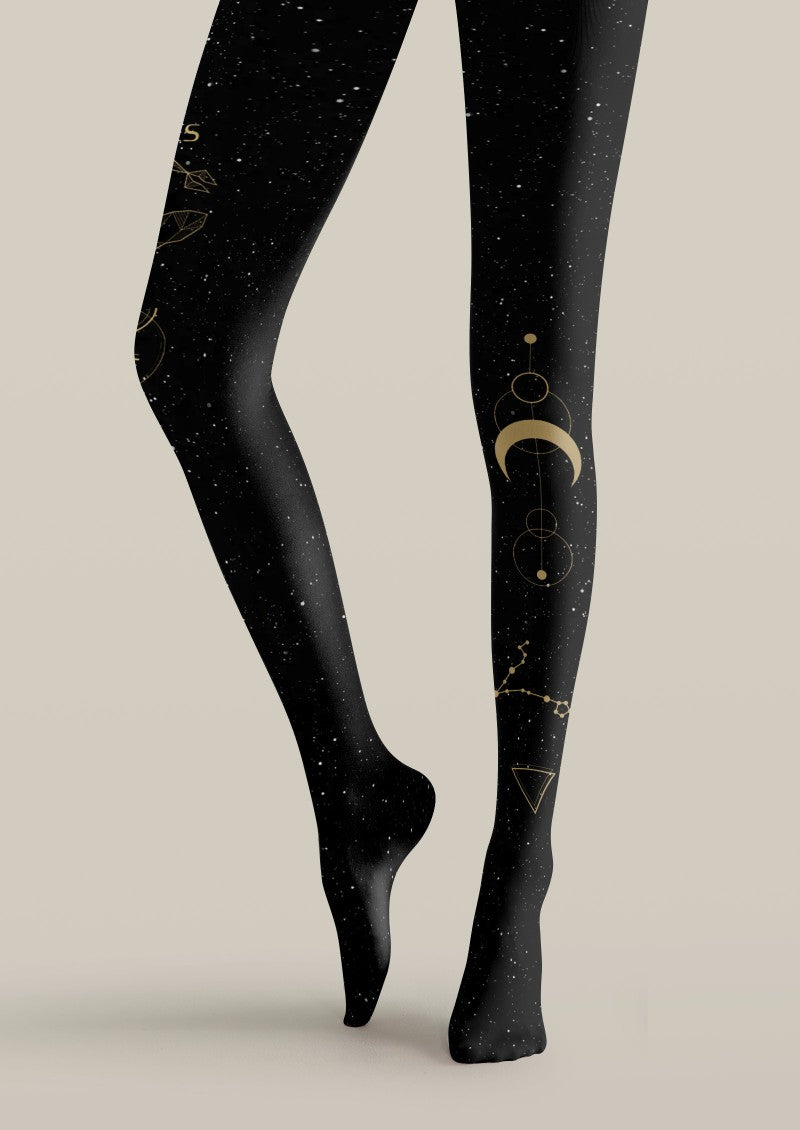 Viken Plan Pisces Zodiac Tights Hosiery Pantyhose