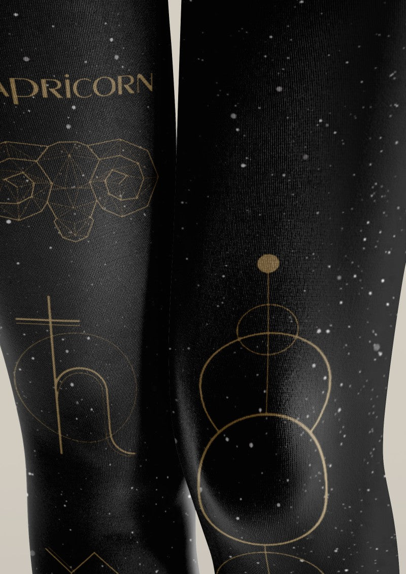 Viken Plan Capricorn Zodiac Tights Hosiery Pantyhose