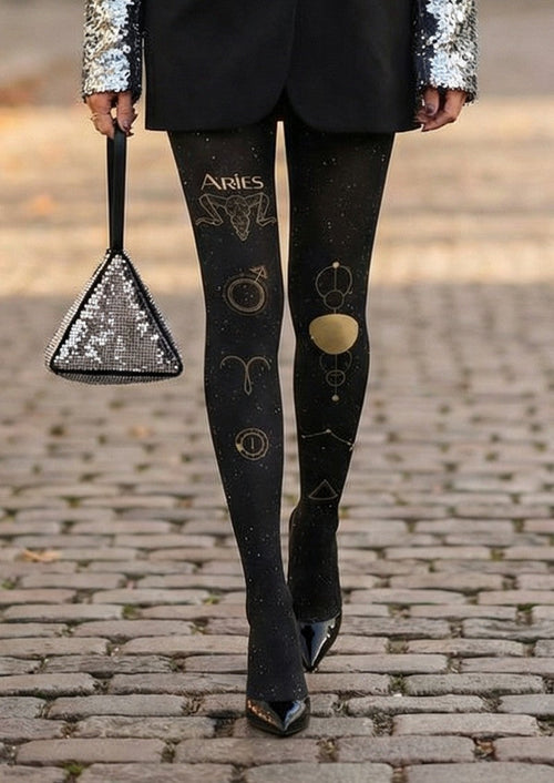 Viken Plan Aries Zodiac Tights Hosiery Pantyhose