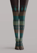 Viken Plan Argyle Ethnic Tights Hosiery Pantyhose